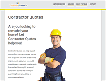 Tablet Screenshot of contractorquotes.us